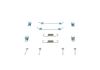 Accessory Kit, parking brake shoes