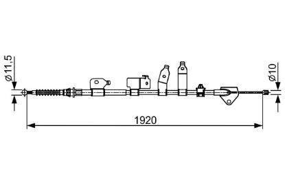 Cable Pull, parking brake TOYOTA - 46420 02121