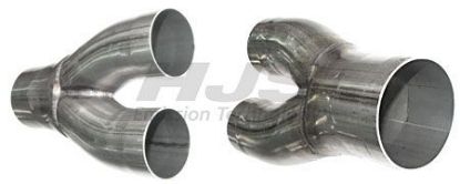 Exhaust Pipe, universal Y-Rohrst³ck 1 x 70mm / 2 x 60m
