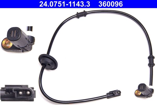 Sensor, wheel speed 202 540 27 17 MERCEDES-BENZ