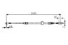 Cable Pull, parking brake MERCEDES-BENZ - 904 420 04 85