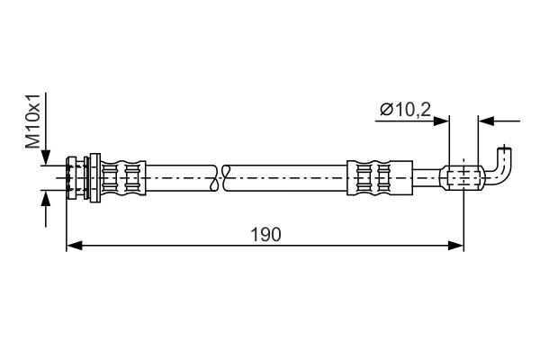 Brake Hose OPEL - 97124878