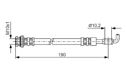 Brake Hose OPEL - 97124878