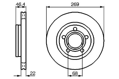Brake Disc A8 (4D2, 4D8) 03.94 - 12.02