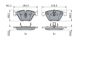 Brake Pad Set, disc brake BMW - 34 11 1 763 089
