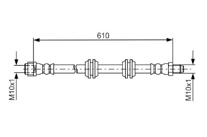 Brake Hose MERCEDES-BENZ - 164 420 02 48