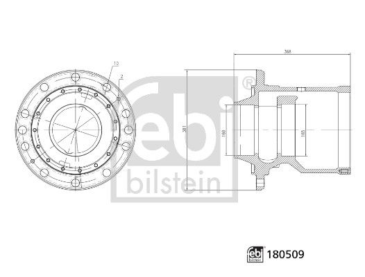 Wheel Hub DAF 1348 434