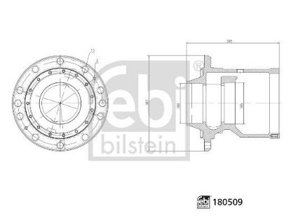 Wheel Hub DAF 1348 434