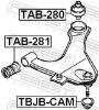 Bellow, ball joint DAIHATSU 43345-87508-000, TOYOTA 43345-87508