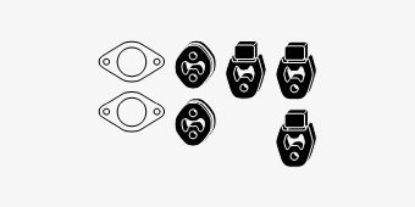 Mounting Kit, exhaust system Mazda 3 Diesel