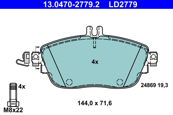 Brake Pad Set, disc brake