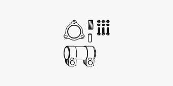 Mounting Kit, catalytic converter VW