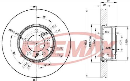 Brake Disc BMW - 3411 6 757 746