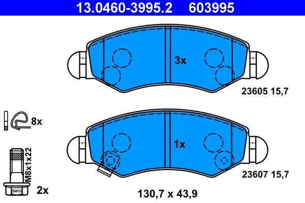 Brake Pad Set, disc brake