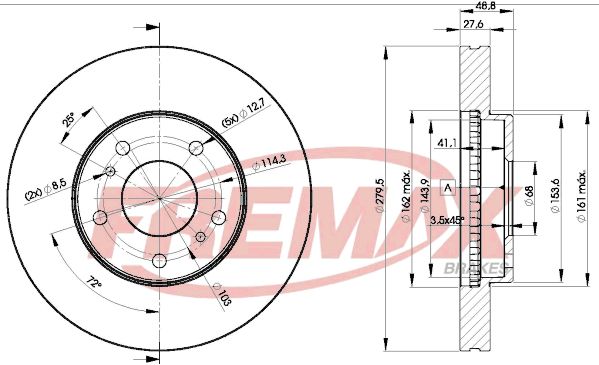 Brake Disc NISSAN - 40206-WF100