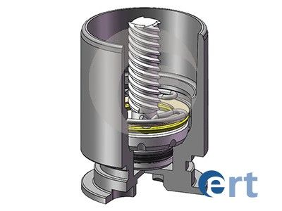 Piston, brake caliper
