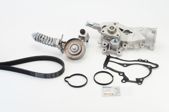 Water Pump + V-Ribbed Belt Kit