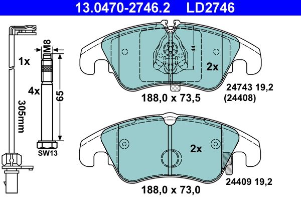 Brake Pad Set, disc brake