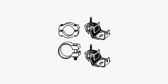 Mounting Kit, exhaust system Renault Laguna II 16V