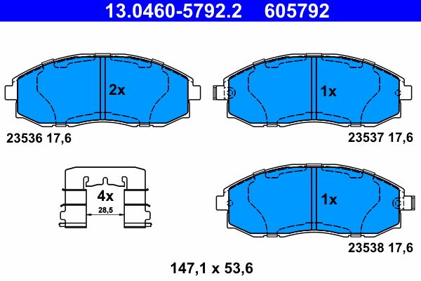 Brake Pad Set, disc brake