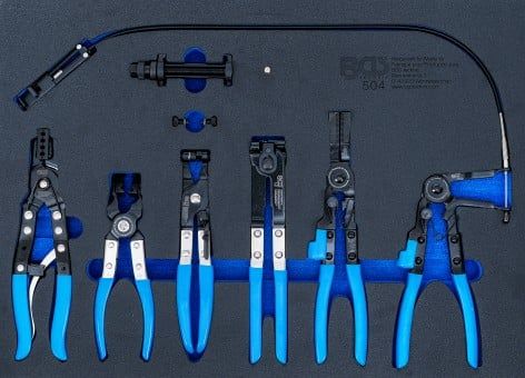 Hose Clamp Pliers Set Hose Clamp Pliers Set in Tool Tray