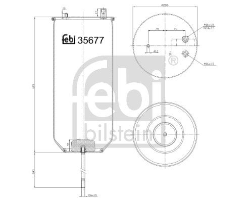 Bellow, air suspension RENAULT LKW (RVI) 50 01 832 067