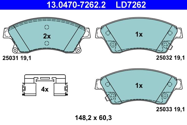 Brake Pad Set, disc brake
