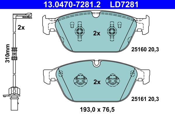 Brake Pad Set, disc brake