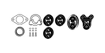 Mounting Kit, exhaust system Ford Fiesta 96 Courier