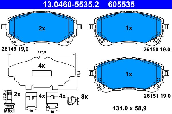 Brake Pad Set, disc brake