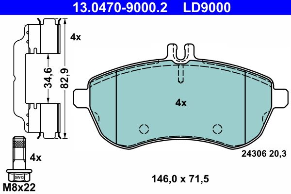Brake Pad Set, disc brake