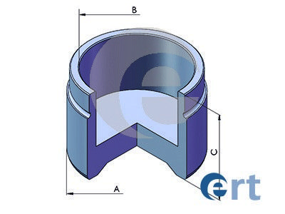 Piston, brake caliper