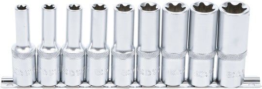 Socket Wrench Insert 9-piece 1/2" Deep Socket Set, suitable for E-Type