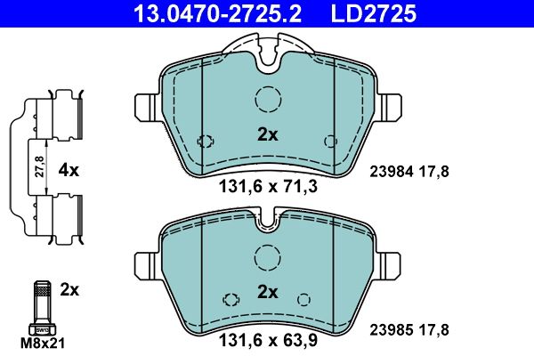 Brake Pad Set, disc brake