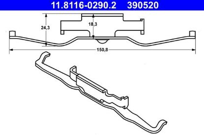 Spring, brake caliper