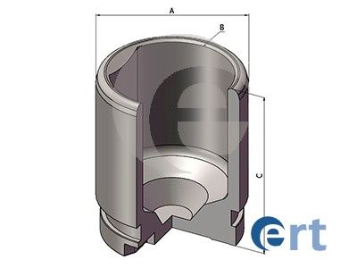 Piston, brake caliper