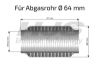 Flex Hose, exhaust system 64x117mm tugev sisu
