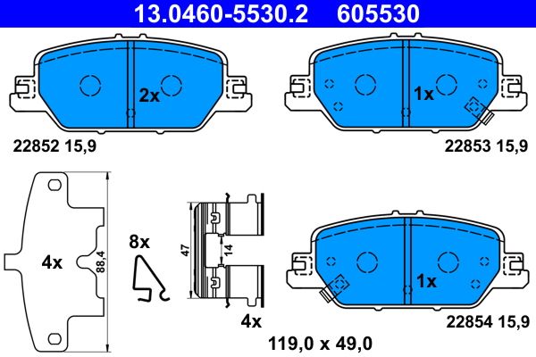 Brake Pad Set, disc brake