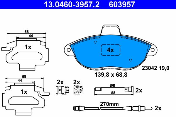 Brake Pad Set, disc brake