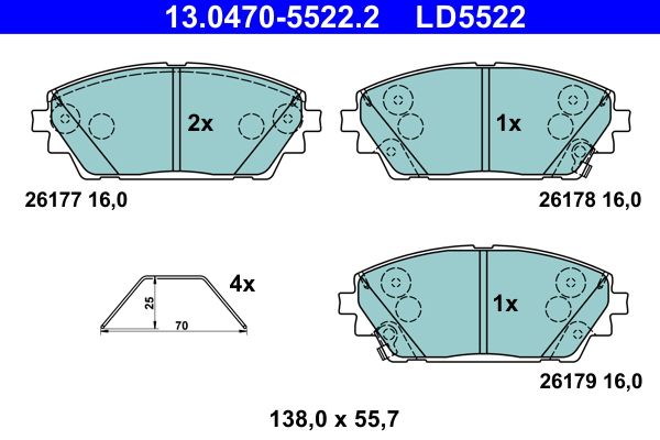 Brake Pad Set, disc brake