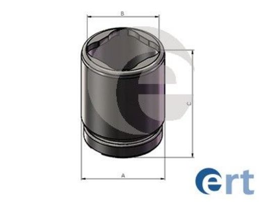 Piston, brake caliper