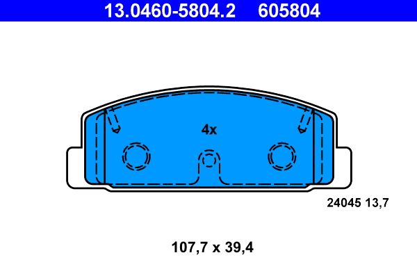 Brake Pad Set, disc brake