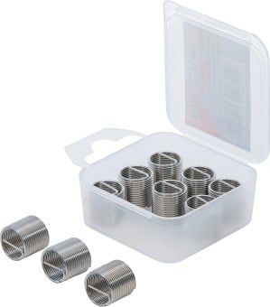 Tool Assortment, thread insert 10-piece Thread Repair Inserts M12 x 1.0