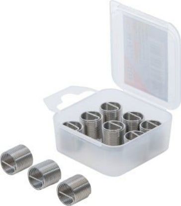 Tool Assortment, thread insert 10-piece Thread Repair Inserts M12 x 1.0