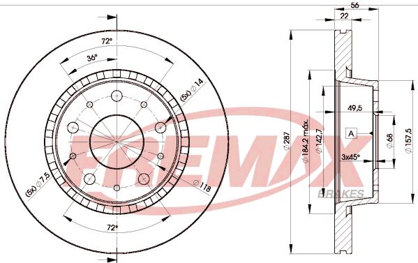 Brake Disc Volvo 740 esi