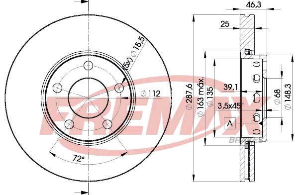 Brake Disc VAG - 8E0 098 301A