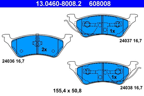 Brake Pad Set, disc brake