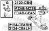 Mounting, control/trailing arm FORD 1 570 285, MAZDA BBM2 34 350, NISSAN 54500-HA