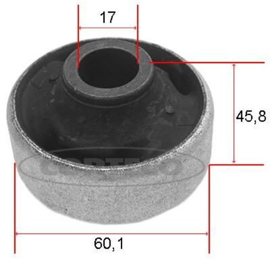 Mounting, control/trailing arm VW - 6N0407181