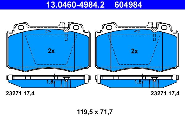 Brake Pad Set, disc brake